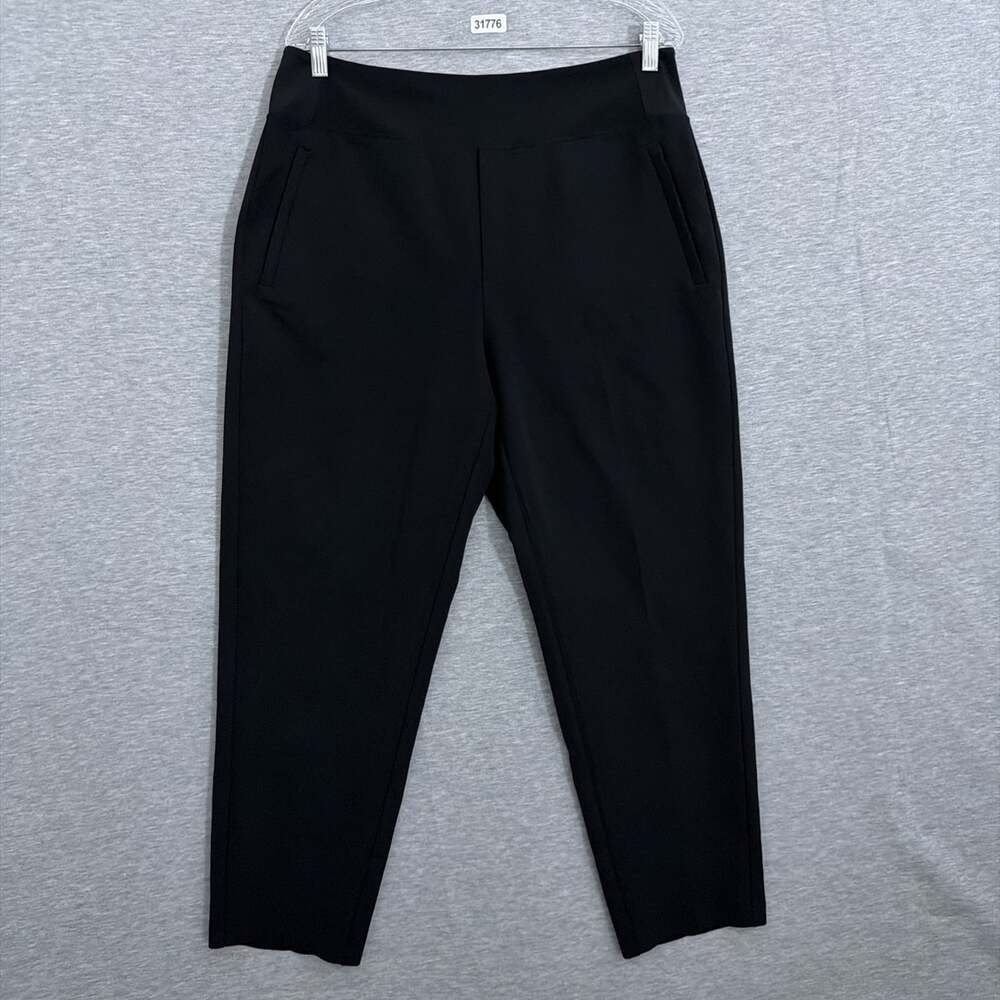 Athleta Women's Size 12 Black High Waisted Endless Zip Pocket Trouser Pants